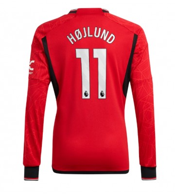 Manchester United Rasmus Hojlund #11 Replika Hjemmebanetrøje 2023-24 Langærmet